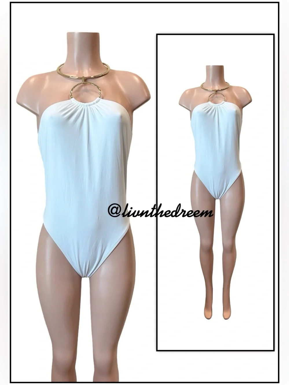 Beach Bunny Jill Collar One Piece swimsuit SZ L